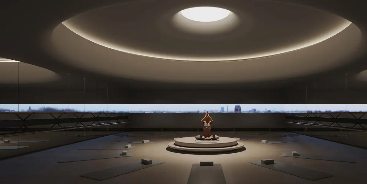 Domed movement studio, developer render